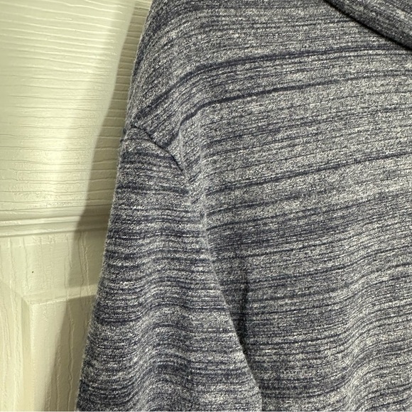 Merona Sweater Cowl Neck Blue & White Marled Size Medium - Picture 10 of 16